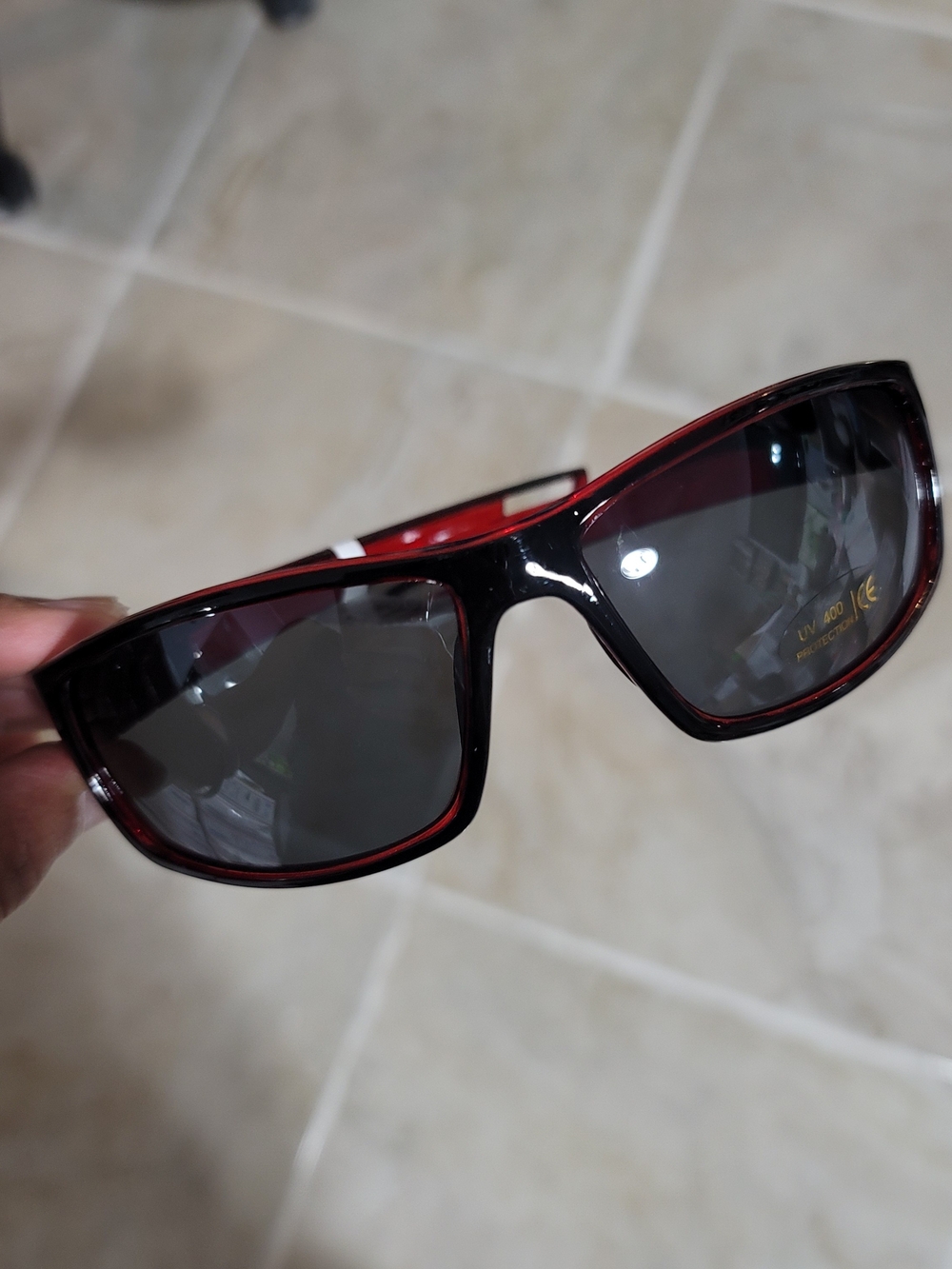 Men's Red Black Sunglasses NWO